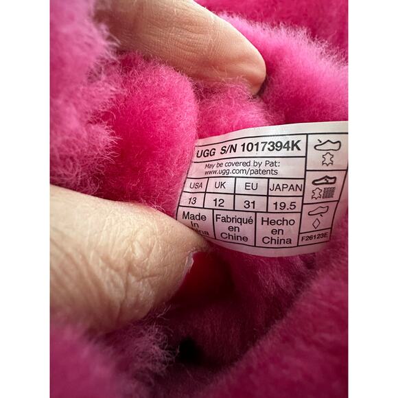 UGG Kids Bailey Bow II Boot Pink Size 13 - Picture 6 of 7